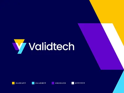 Validtech Logo branding cinema cinematic colorful gennady savinov logo design geometric graphic design logo logo design modern motion movie overlapping professional t letter t logo t logomark v letter v logo v logomark