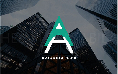 AA LOGO abstract abstract background aplikasi background branding business business design business name design helmi salsabila illustration logo ui