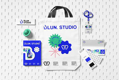 Blun Studio Creative Merch & Stationery branding design graphic design illustration logo personel branding typography vector