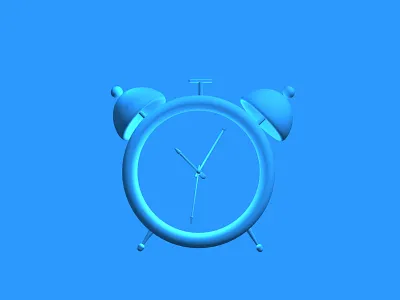 3-D Alarm Clock 3d animation design graphic design illustration logo vector