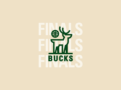 Milwaukee Bucks - NBA Finals graphic design icon illustration logo vector