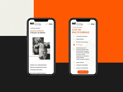 Mobile | MIT website conference landing landingpage minimal mobile typography ui ux website