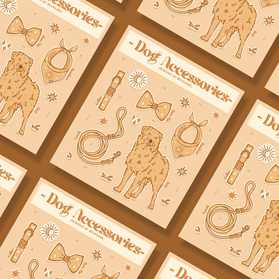 Dog Accessories Sticker Pack adobe illustrator adobe photoshop artist artwork branding design graphic design icon illustration logo merchandise typography vector