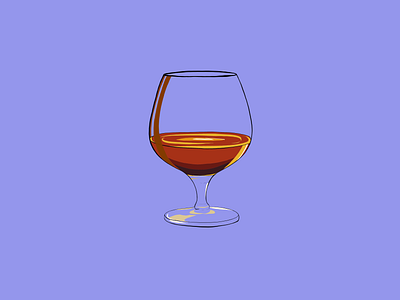 Cognac glass adobe fresco color palette digital design digital illustration illustration