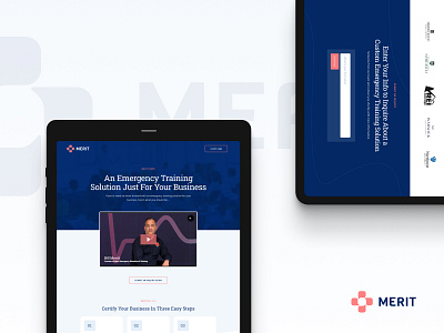 Merit Opt-In Page cpr design emergency first aid opt in ui ux web website