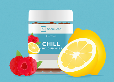 Social CBD Illustration cbd figma illustration