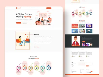 This is the Digital Marketing Agency - Landing Page | Brand New agency agency branding agency landingpage agency website app design digital agency digital marketing agency icon landing page landingpage logo ui ux web design web ui design website design website redesign
