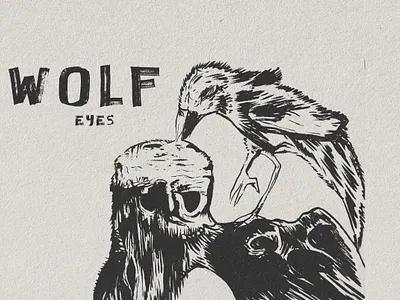 Wolf eyes poster design graphic design illustration illustrator typography