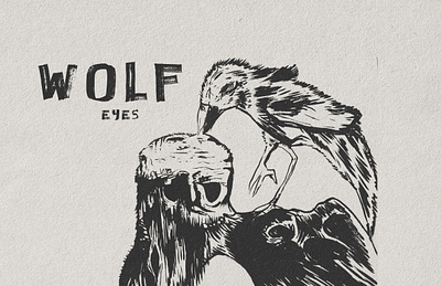 Wolf eyes poster design graphic design illustration illustrator typography