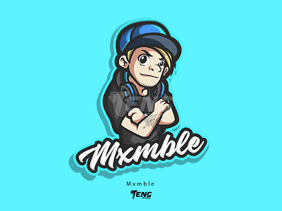 Mxmble streamer branding character design esport illustration logo mascot sport vector