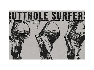Butthole surfers poster. bands design graphic design illustration illustrator music typography