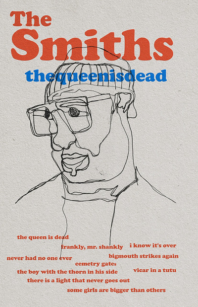 Smiths poster. design graphic design illustration illustrator