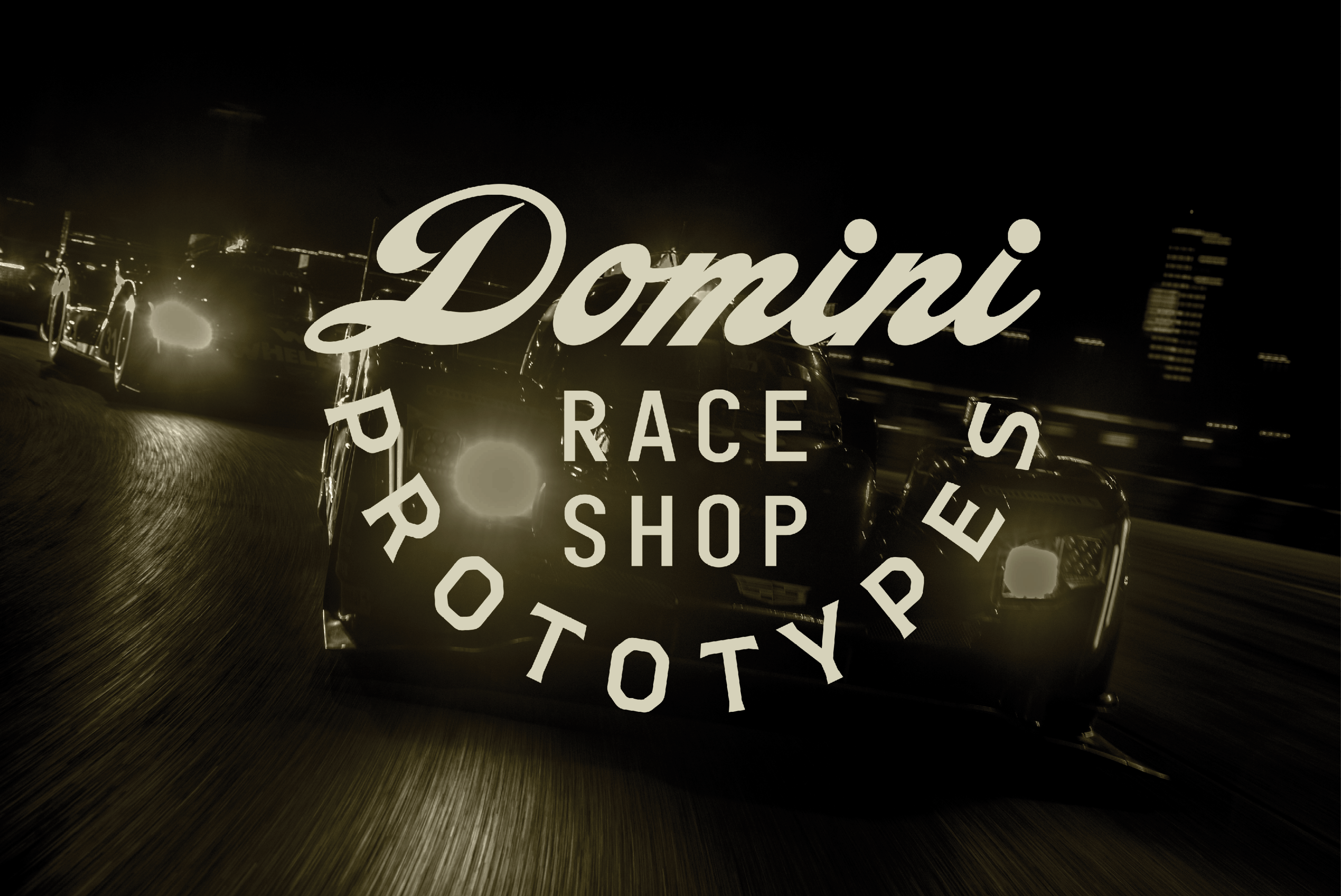 Domini Prototypes athletics badge branding design digital art graphic design identity illustration lettering line art lineart logo motorsports racing sports typography vector vector art