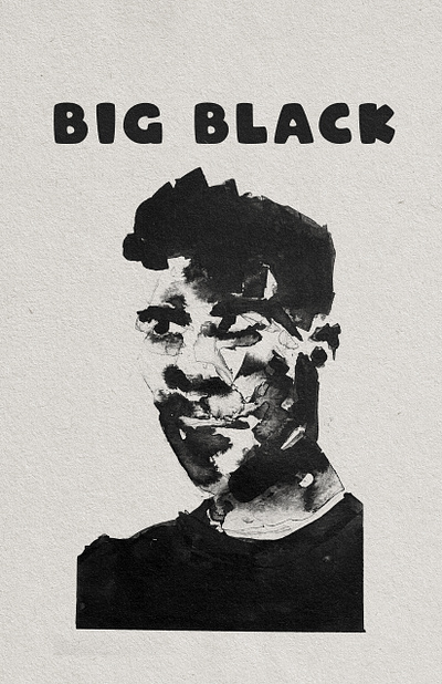 Big black band poster design graphic design illustration typography