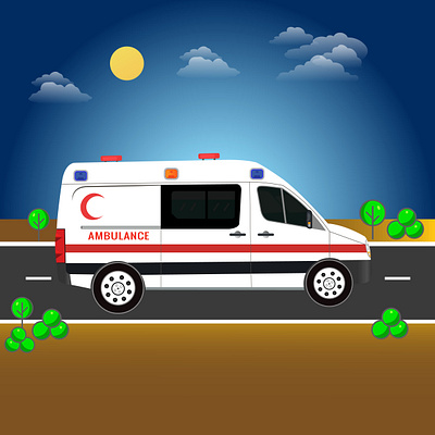 Ambulance vector illustration ambulance car design fire graphic design illustration minimal print vector