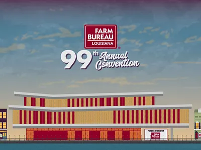 99th Louisiana Farm Bureau Convention agriculture convention design farm bureau illustration louisiana louisiana farm bureau