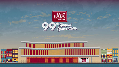 99th Louisiana Farm Bureau Convention agriculture convention design farm bureau illustration louisiana louisiana farm bureau