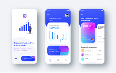 Finance App 3d branding cards finance graphic design illustration trading ui ux vector