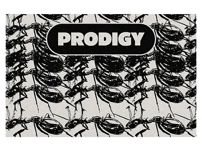 Prodigy poster bands branding design graphic design illustration illustrator music typography