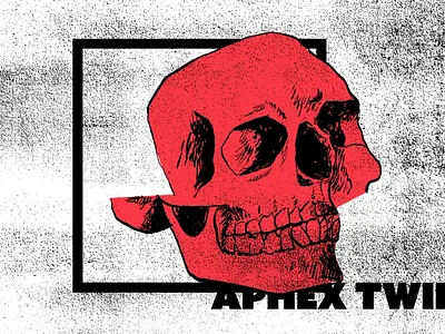 Aphex twin poster bands design graphic design illustration illustrator music typography