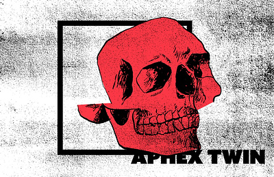 Aphex twin poster bands design graphic design illustration illustrator music typography