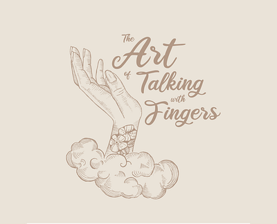 The Art of Talking with Fingers branding design icon illustration logo typography vector