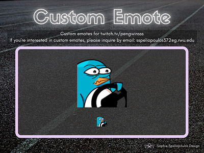 Custom Emote for Twitch.tv/pengwinsss adobe adobe illustrator adobe photoshop branding design illustration twitch twitch emotes