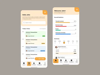 Financial Support Raising Mobile App UI Design android app design cause charity clean ui crowd funding design enterprise finance financial support funding fundraising funds ios ios app modern ui design support ui design ui ux design