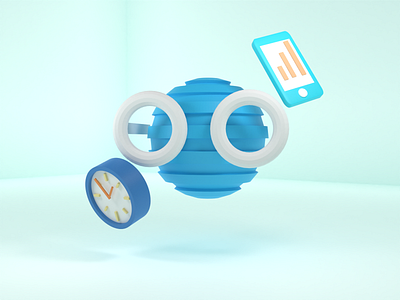 Genuis Tracker 3d branding design illustration ui vector