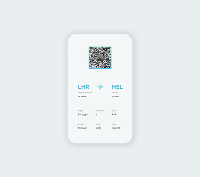 Daily UI 024 - Boarding Pass