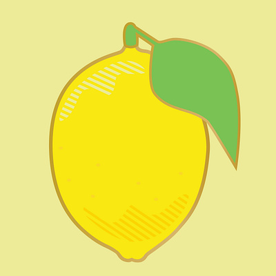 Lemon Illustration art food food illustration fruit illustration illustrator lemon studiopop studiopoponline vector