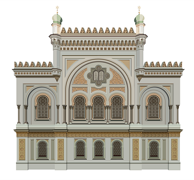 Foundations (Spanish Synagogue) design graphic design illustration