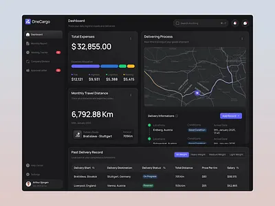 OneCargo - Freight Delivery Animation animation cargo cargo animation cargo dashboard dashboard dashboard animation delivery delivery dashboard freight freight cargo freight dashboard management parcel product animation product design saas ui ui design uiux ux