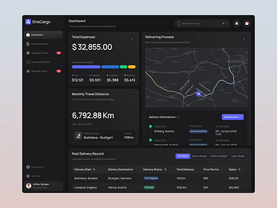 OneCargo - Freight Delivery Animation animation cargo cargo animation cargo dashboard dashboard dashboard animation delivery delivery dashboard freight freight cargo freight dashboard management parcel product animation product design saas ui ui design uiux ux