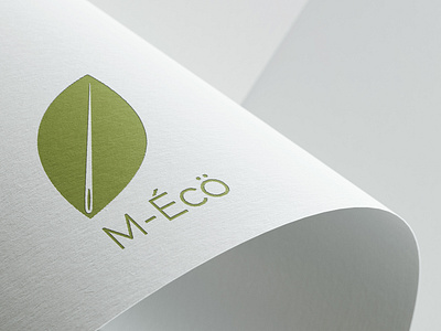 Logo M-Éco green leave logo