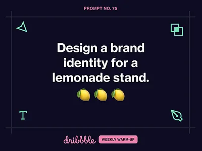 Design the brand identity for a lemonade stand. branding community design dribbble dribbbleweeklywarmup lemonade logo prompt weekly warm up