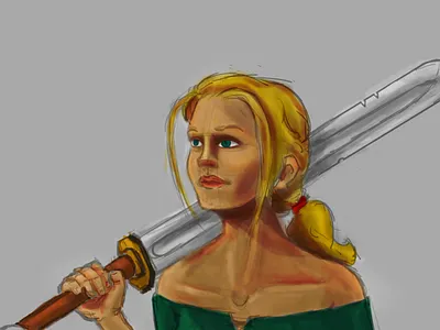 Adventurer Color Sketch art character design digital painting illustration