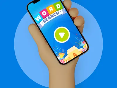 Word Search Game app design art artist game gameartist gamedesign gameui mobile ui ui app uiux unitygame