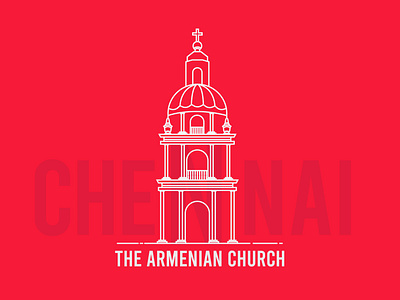 The Armenian Church branding design freelance designer illustration logo outlineart pandacraft uiux vector webdesign