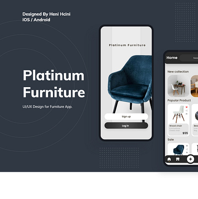 Platinum Furniture App UI UX Design app app design app mockup design icon mockup ui ux