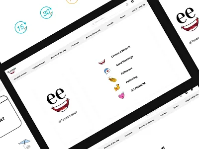 Minimalist Funny Weerdy Website app design funny website icon illustration minimalist ui ux web design website design