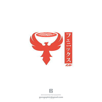 Phoenix ramen brand branding creative logo design illustration logo logodesign logodesigns negative space ui ux vector