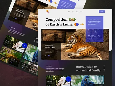 Zoo website design agency agency website bold company creative agency earth home page landing page landing page design marketing nature portfolio ui ux web web design website website design zoo zoo website