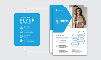 Trendy Corporate Business flyer Design Template banner branding brochure business flyer corporate flyer design flyer flyer design flyer template graphic design illustration template trendy flyer design