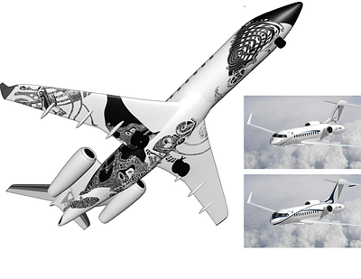 Jet Wraps: Bombardier Global 5000 aeroplane aerospace business jet design global 500 jet plane wrap