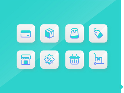 Ecommerce Icons Design branding design icon illustration typography ui vector web