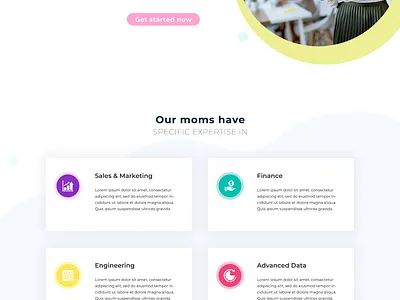 Freelance website concept clean graphic design ui