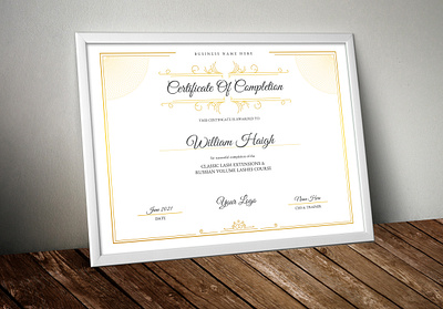 Minimalist Certificate Template adobe photoshop appreciation microsoft word