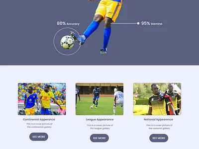 Soccer player website template football team website player website soccer player template soccer player website template