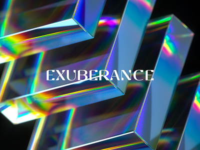 Exuberance 3d blender branding colorful colours cubes dark design experience future glass octane rainbow reflection spectrum virtual water